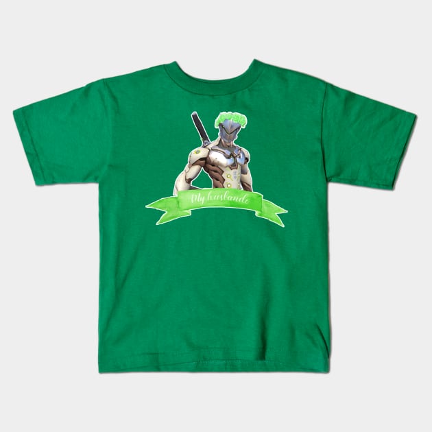 Genji is my husbando Kids T-Shirt by ArloDeer